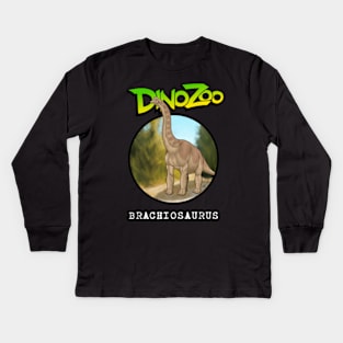 DinoZoo: Brachiosaurus Kids Long Sleeve T-Shirt